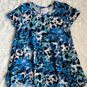 LuLaRoe Kid’s Scarlett Dress Size 2 Blue Floral